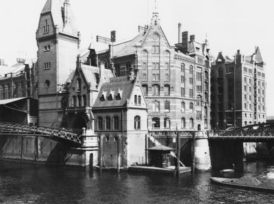 View of the Speicherstadt, Hamburg by Jousset