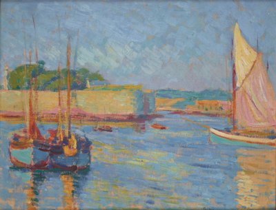 Harbour at Concarneau by Jozef Pankiewicz