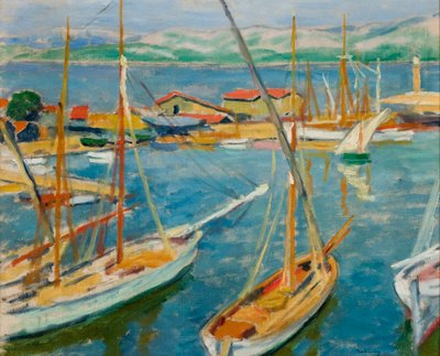 Harbour at Saint-Tropez by Jozef Pankiewicz