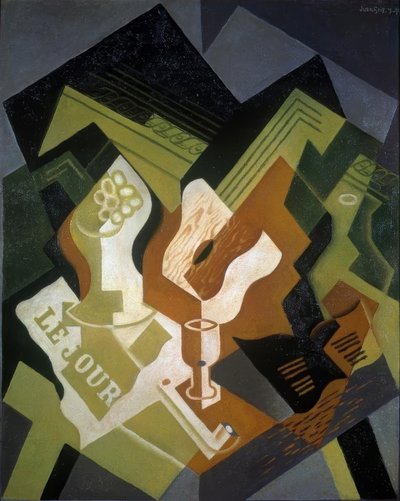 Guitar and Compote by Juan Gris