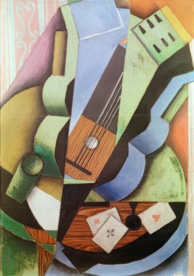 The Three Cards by Juan Gris