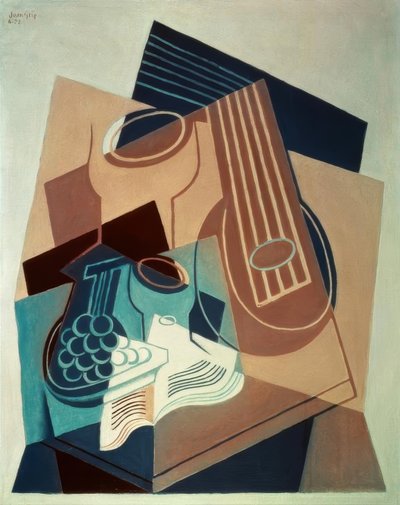 Mandolin and Grapes by Juan Gris