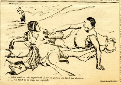 Candide, Satirical in B & W by Jules Abel Faivre