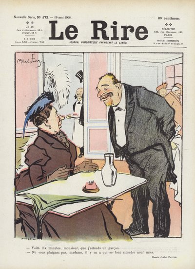 Illustration for Le Rire by Jules Abel Faivre