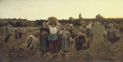 Calling in the Gleaners by Jules Breton