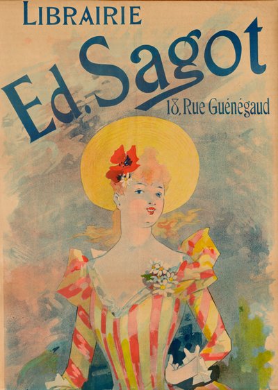 Bookstore Ed. Sagot by Jules Cheret