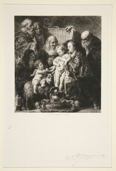 Holy Family by Jules Ferdinand Jacquemart