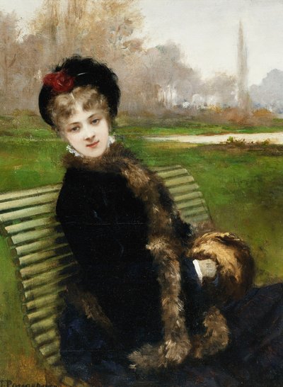 The Park Bench by Jules James Rougeron