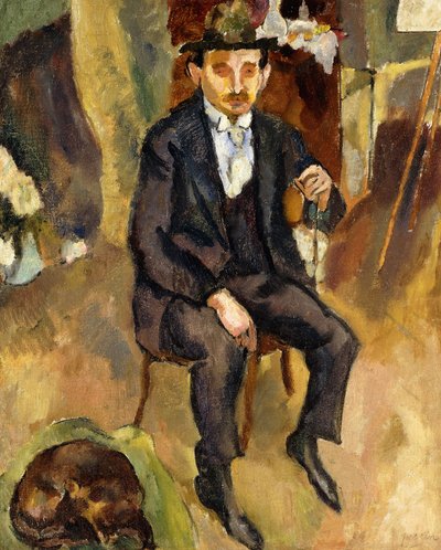 Man and Dog by Jules Pascin