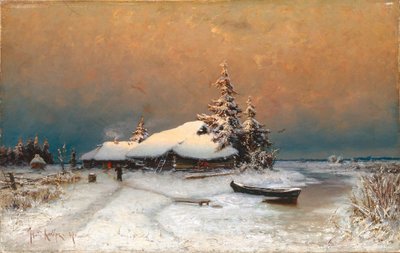 Winter Sunset, 1887 by Juli Julievich Klever