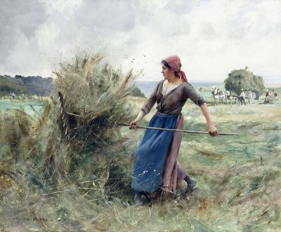 Peasant and Hay by Julien Dupre