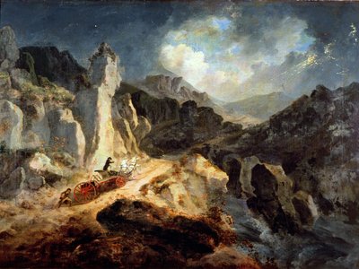 A Phaeton in a Thunderstorm by Julius Caesar Ibbetson