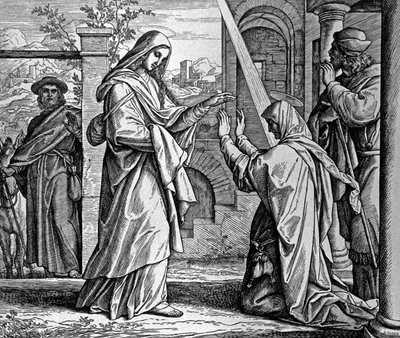 Visitation of Mary by Julius Schnorr von Carolsfeld