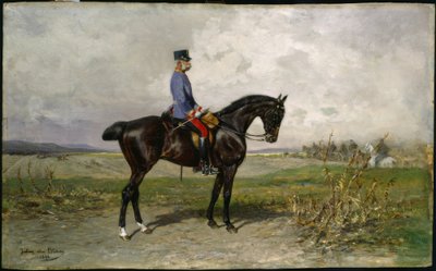 Franz Joseph, Equestrian Portrait / Blaas by Julius von Blaas