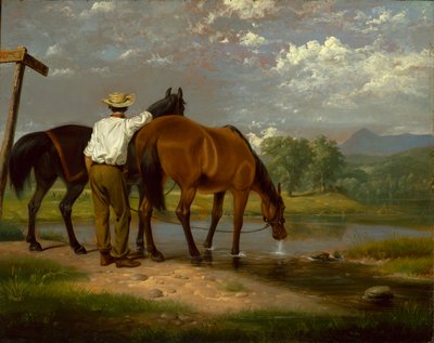 Watering Horses by Junius Brutus Stearns