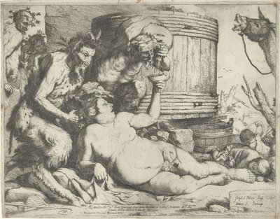 Silenus by the Wine Vat by Jusepe de Ribera