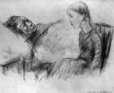 The Sick Mother by Käthe Kollwitz