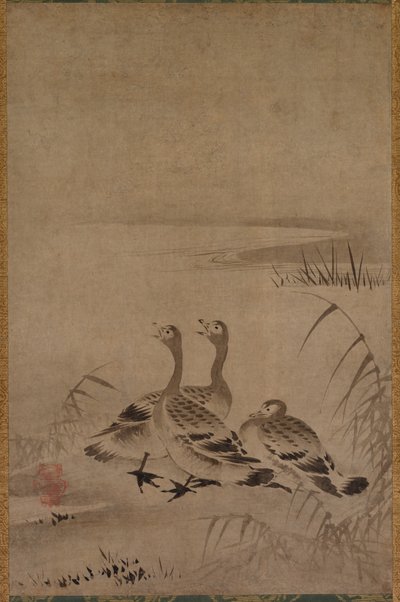 Wild Geese by Kano Chokichi