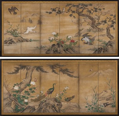 Birds and Flowers by Kano Mitsunobu