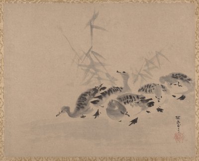 Ducks and Reeds (ca. 1650) by Kanō Tan’yū