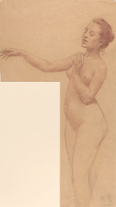 Female Nude with Outstretched Arm by Karel Vitezslav Masek