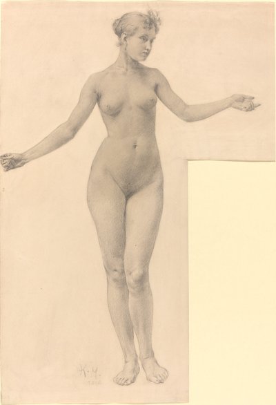 Female Nude with Outstretched Arms by Karel Vitezslav Masek