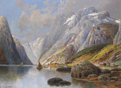 Fjord Landscape by Karl Kaufmann