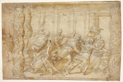 Christ Driving the Money Changers from the Temple by Karl Krieg