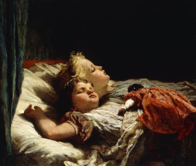 Sweet Slumber by Karl Wilhelm Friedrich Bauerle