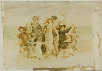 Children Playing on the Beach by Kate Greenaway
