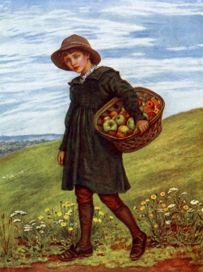 Off to the Village by Kate Greenaway by Kate Greenaway