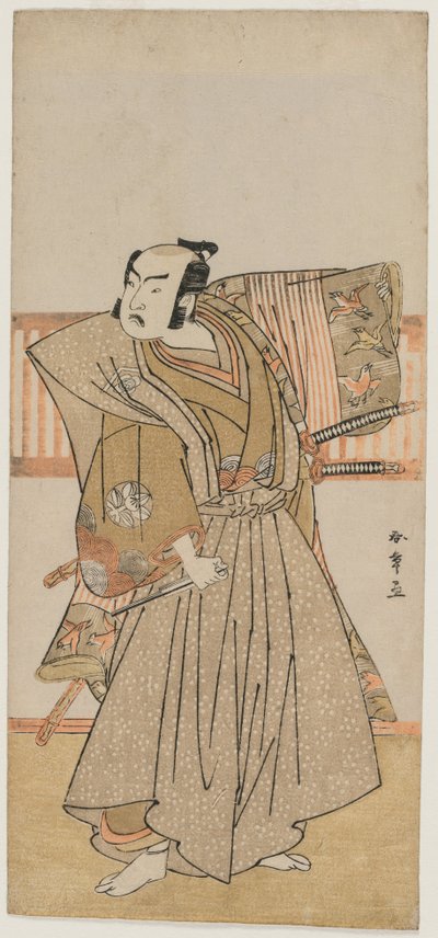 Ichimura Uzaemon IX as Soga no Juro by Katsukawa Shunsho