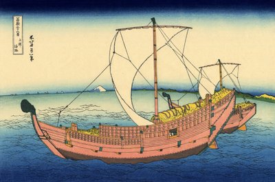 The Kazusa Sea Route by Katsushika Hokusai