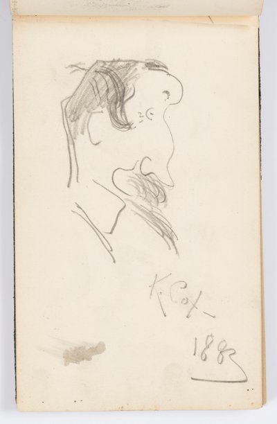Sketchbook Page: Caricatures by Kenyon Cox