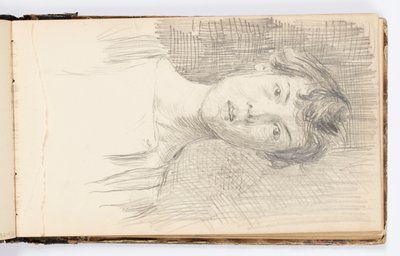 Sketchbook Page: Self-Portrait by Kenyon Cox