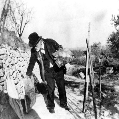 Paul Cezanne Painting in Aix-en-Provence by Ker Xavier Roussel