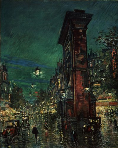 Paris, Porte Saint-Denis, 1923-1939 by Konstantin Alekseevich Korovin