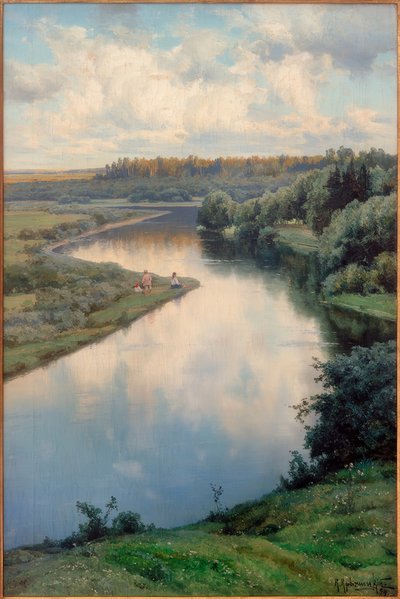 By the Oka by Konstantin Jakowlewitsch Kryshitzkij