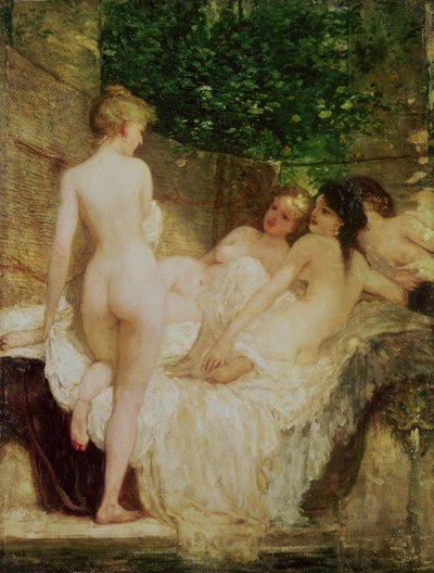 After the Bath by Károly Lotz