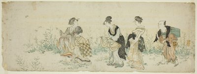 Gathering Spring Flowers by Kubo Shunman