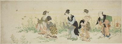 Gathering Spring Flowers by Kubo Shunman