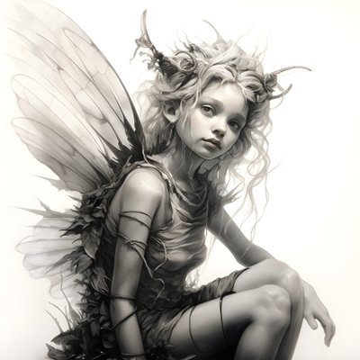 Full Body Sketch of a Pixie 4 by Kurt Heppke