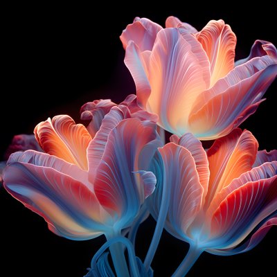 Entangled Tulips 1 by Kurt Heppke