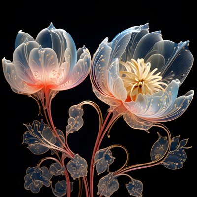 Entangled Tulips 3 by Kurt Heppke