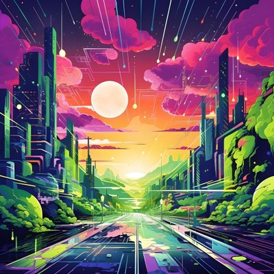 Surreal Abstract Landscape 3 by Kurt Heppke