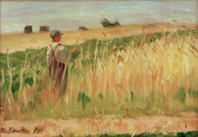 Untitled (Farmer in a Wheat Field) by Kurt Schwitters