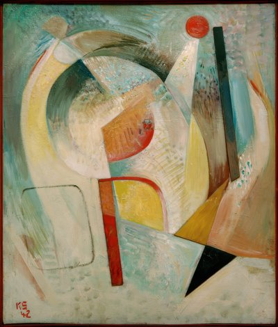 Red Circle by Kurt Schwitters