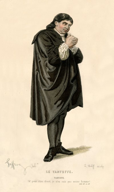 Tartuffe, 1868 by L. Wolff