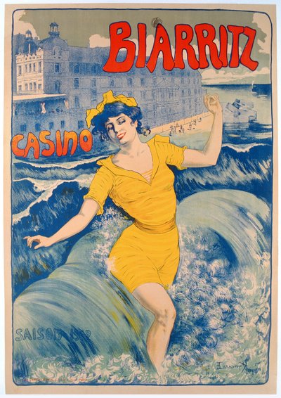 Biarritz Casino poster by Larramet Larramet