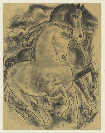 Two Horses by Leo Gestel (signed by artist)